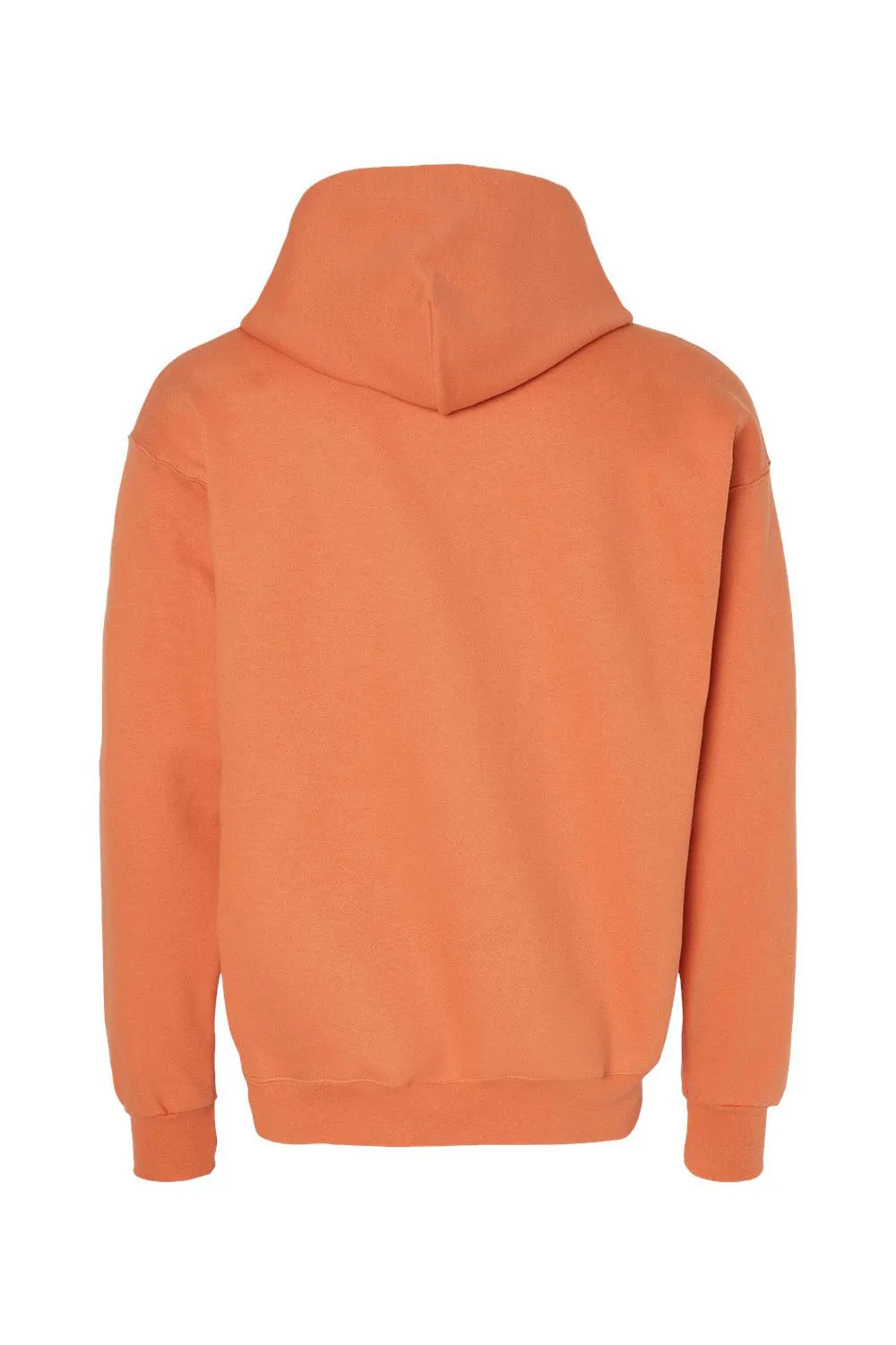 Hanes Mens Ultimate Cotton PrintPro XP Pill Resistant Hooded Sweatshirt Hoodie w/ Pouch Pocket - Pumpkin Orange