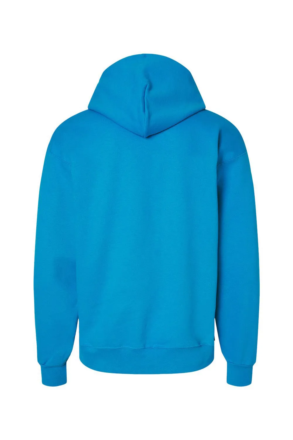 Hanes Mens Ultimate Cotton PrintPro XP Pill Resistant Hooded Sweatshirt Hoodie w/ Pouch Pocket - Teal Blue