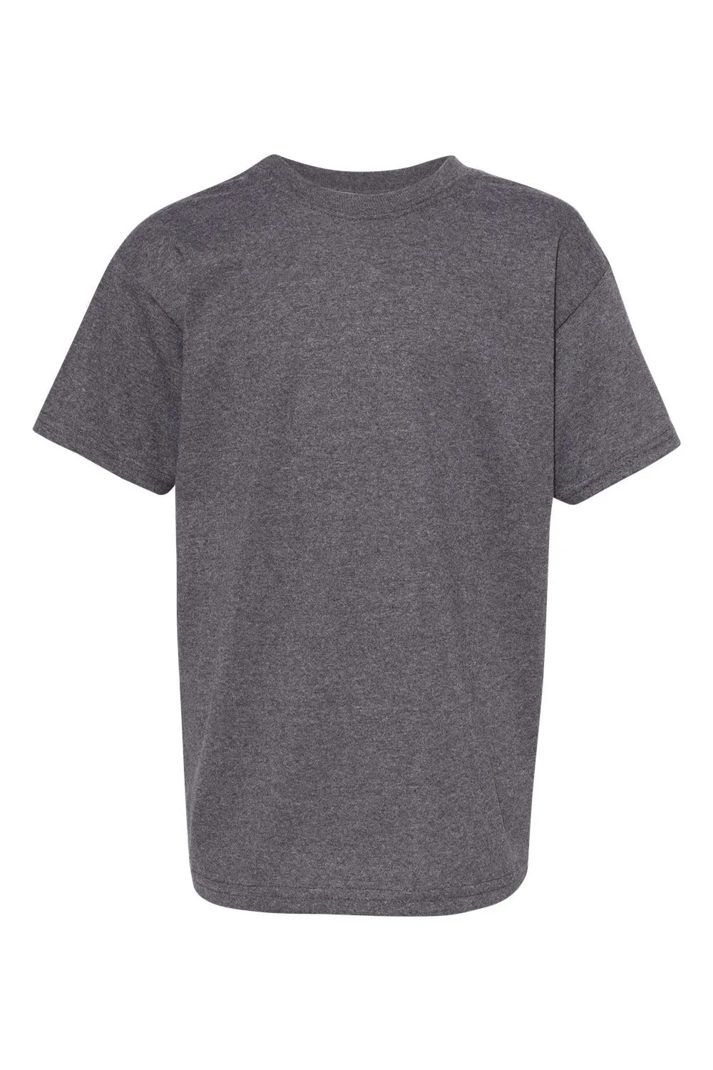 Hanes Youth ComfortSoft Short Sleeve Crewneck T-Shirt - Heather Charcoal Grey
