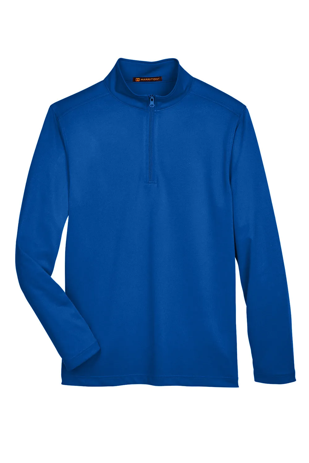 Harriton Mens Advantage Performance Moisture Wicking 1/4 Zip Sweatshirt - True Royal Blue