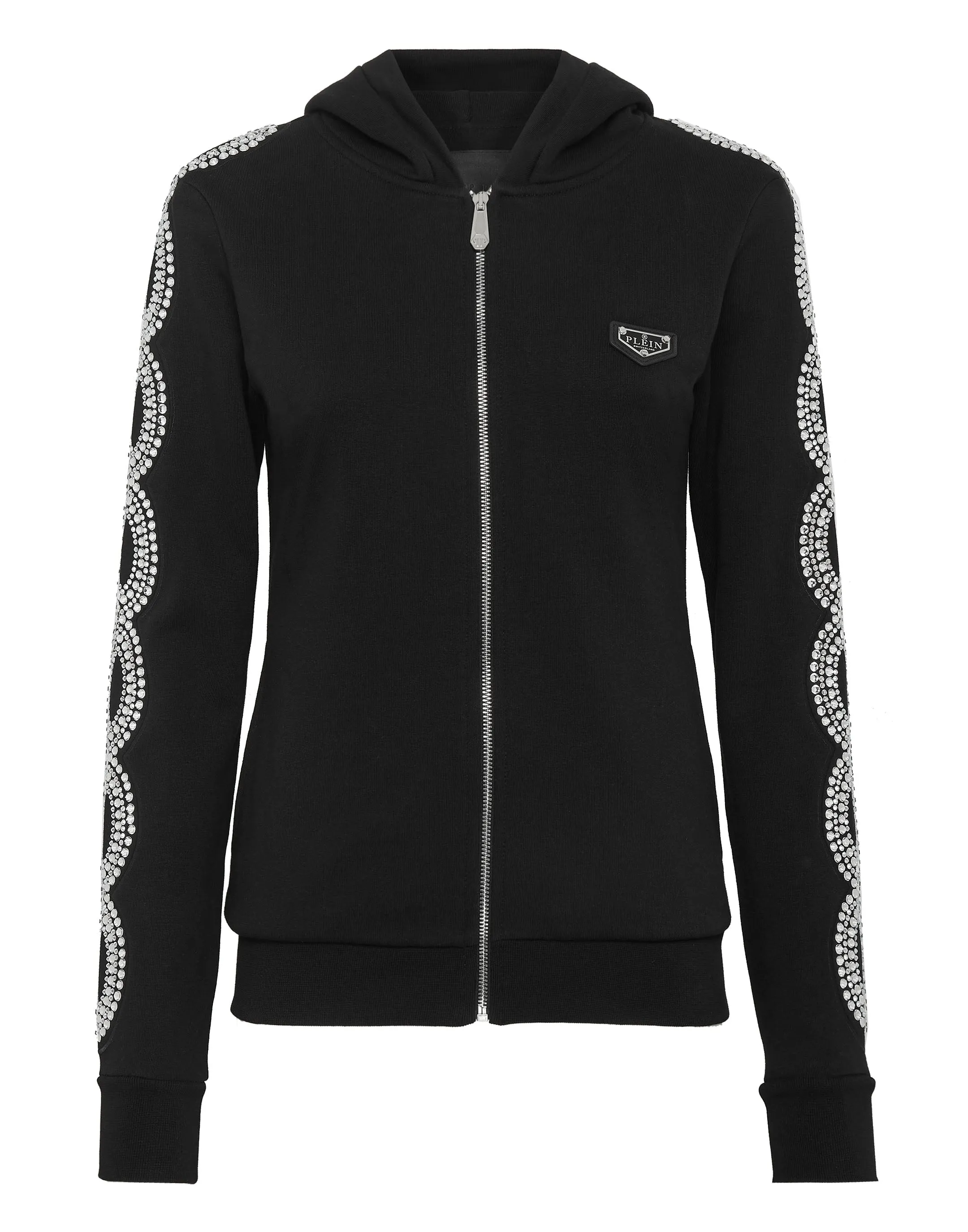 Hoodie sweatshirt Full Zip Crystal Cable