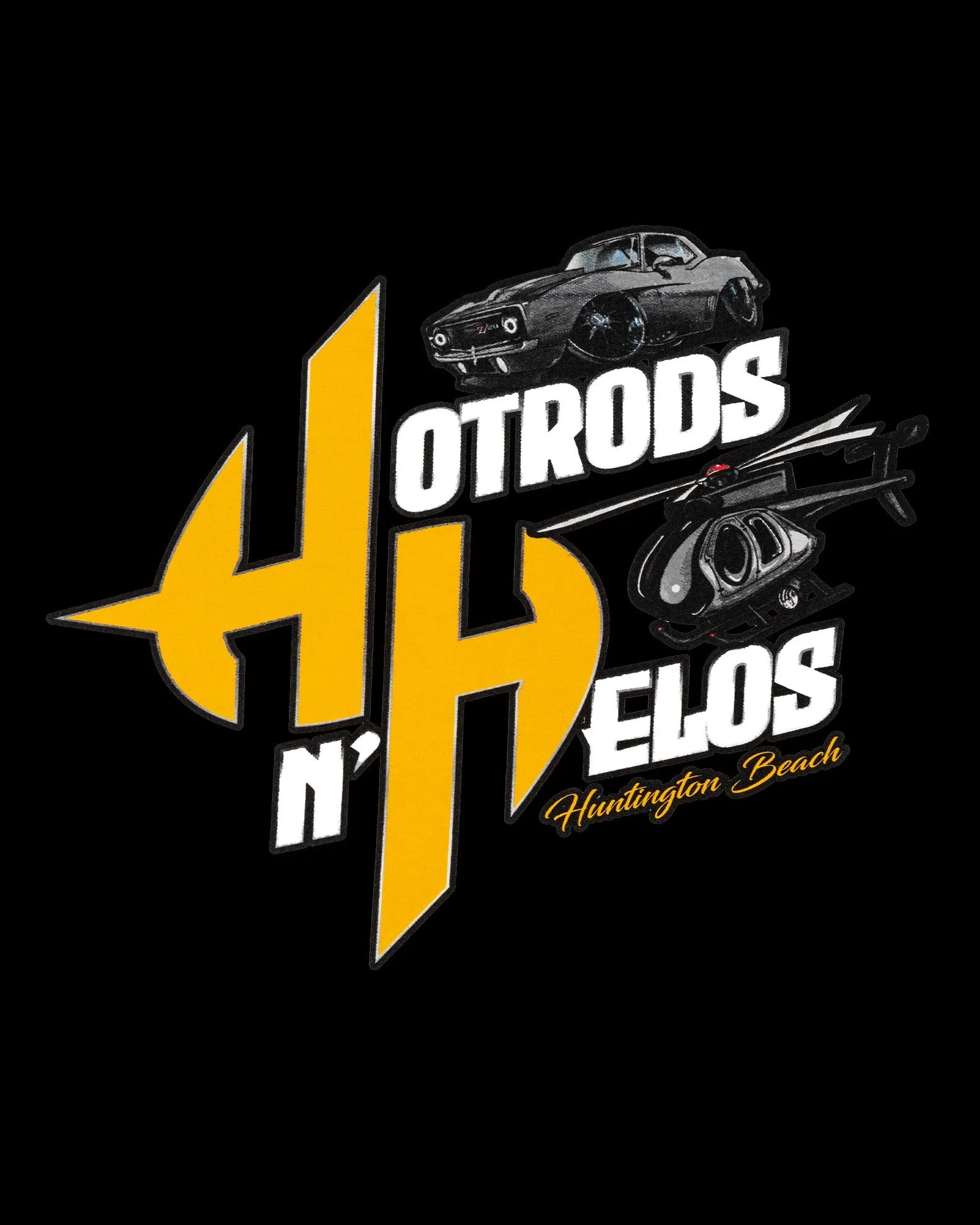 Hotrods N Helos Hoodie - Black