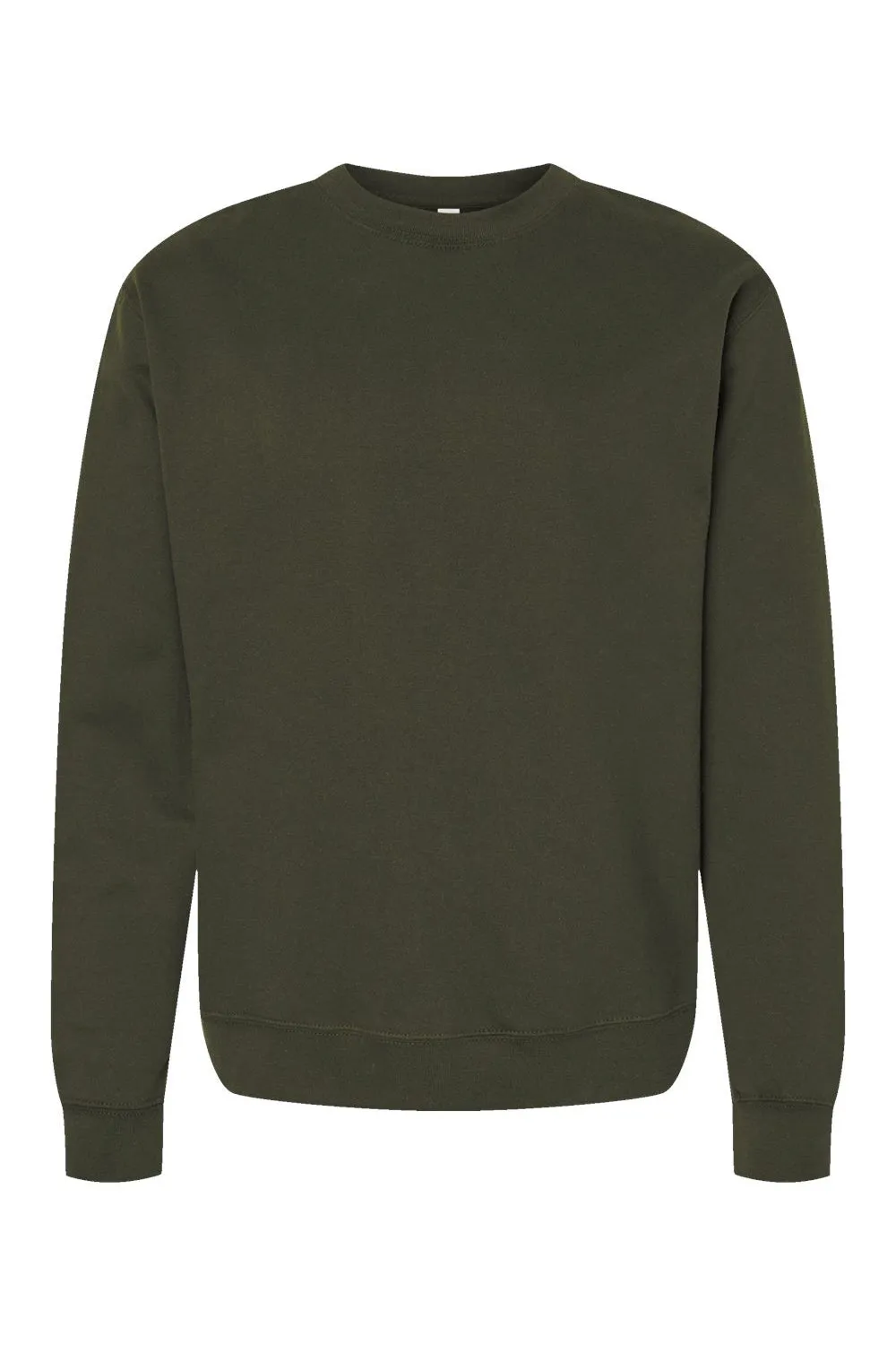 Independent Trading Company Mens Crewneck Sweatshirt - Army Green