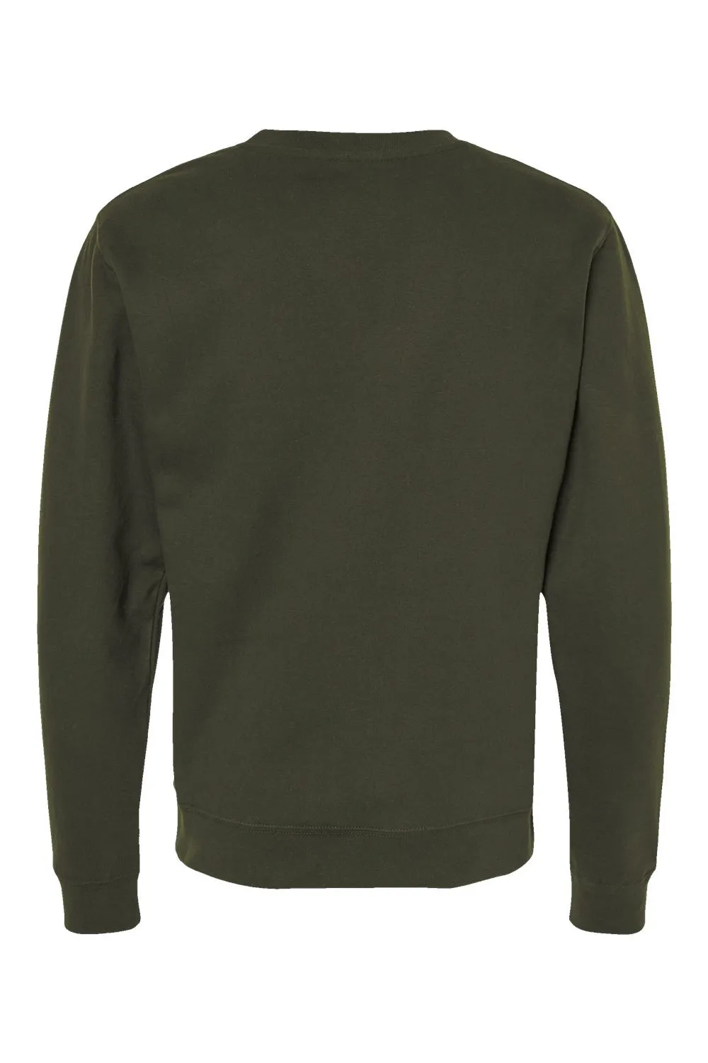 Independent Trading Company Mens Crewneck Sweatshirt - Army Green