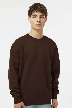 Independent Trading Company Mens Crewneck Sweatshirt - Brown
