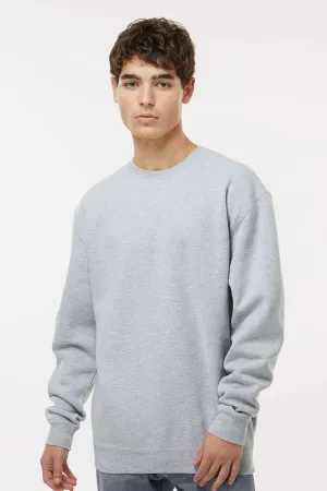 Independent Trading Company Mens Crewneck Sweatshirt - Heather Grey