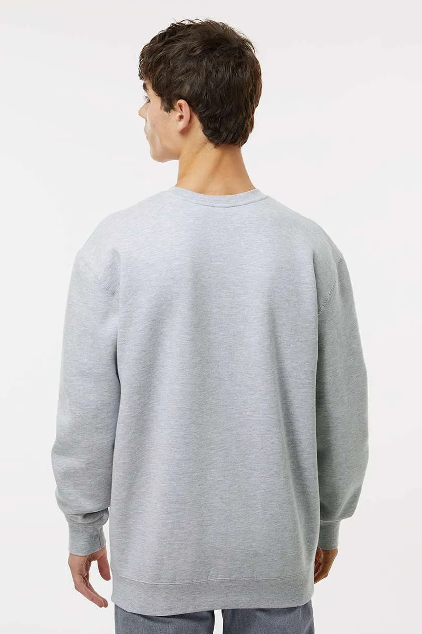 Independent Trading Company Mens Crewneck Sweatshirt - Heather Grey