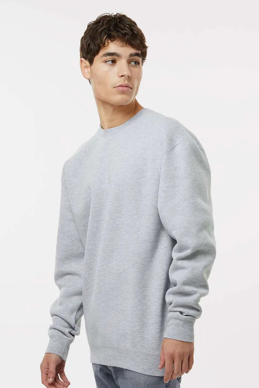 Independent Trading Company Mens Crewneck Sweatshirt - Heather Grey