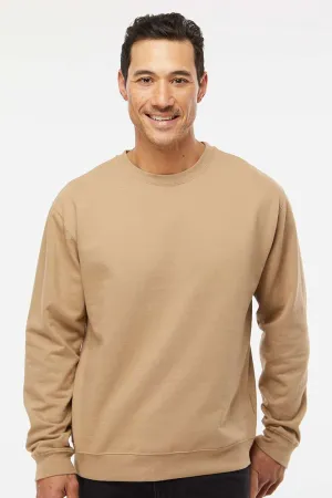 Independent Trading Company Mens Crewneck Sweatshirt - Sandstone Brown