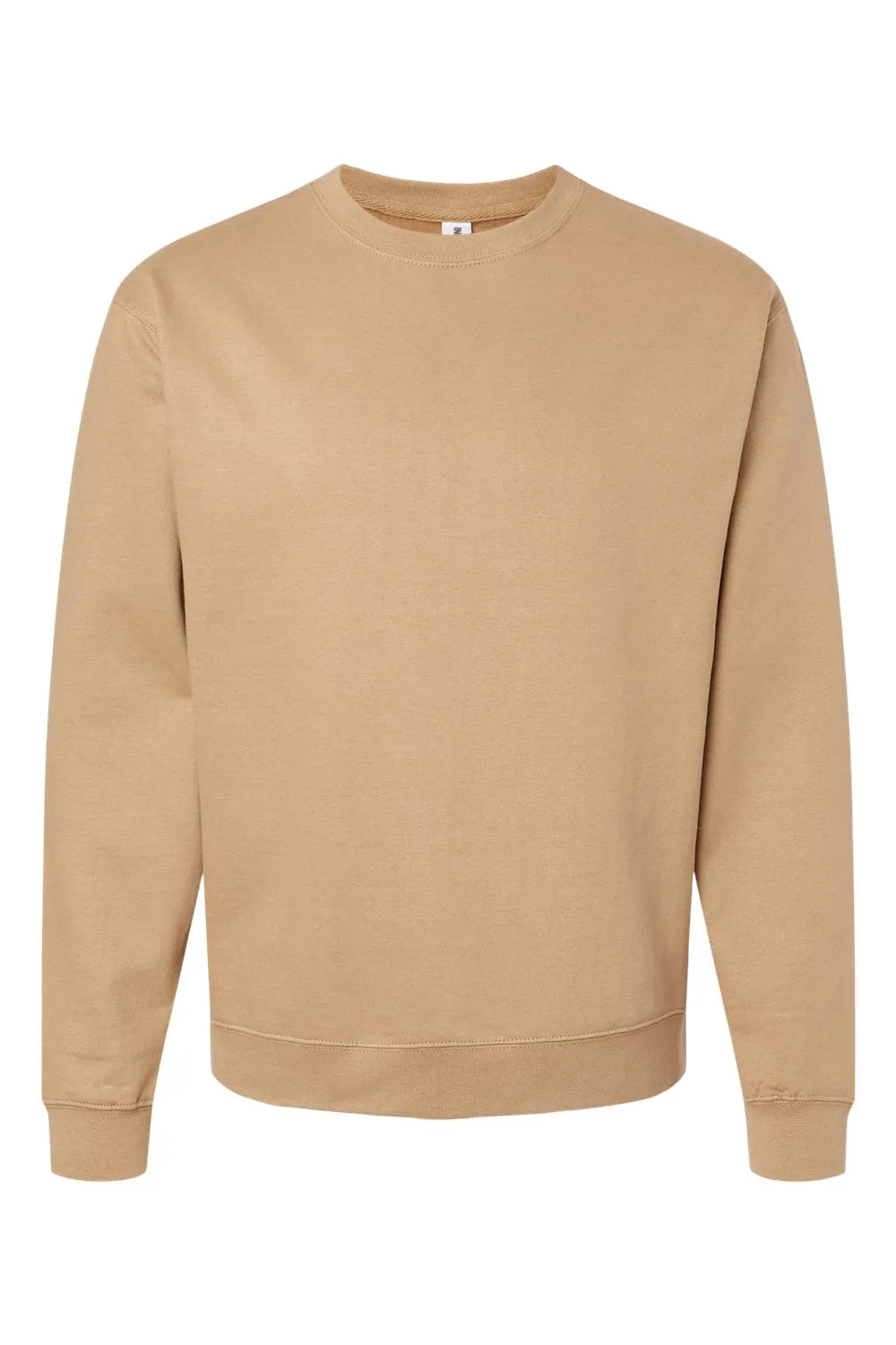 Independent Trading Company Mens Crewneck Sweatshirt - Sandstone Brown
