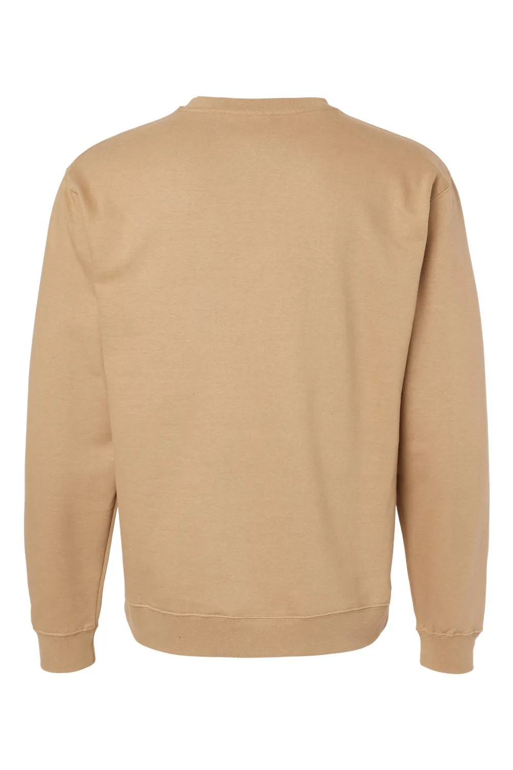 Independent Trading Company Mens Crewneck Sweatshirt - Sandstone Brown
