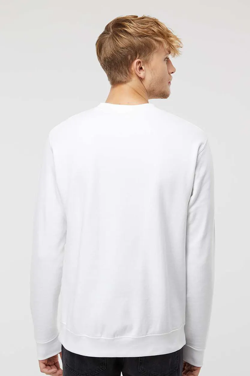 Independent Trading Company Mens Crewneck Sweatshirt - White