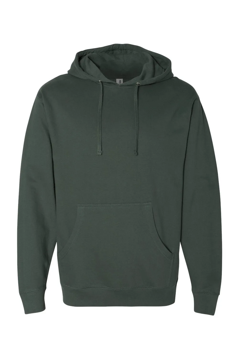 Independent Trading Company Mens Hooded Sweatshirt Hoodie w/ Pouch Pocket - Alpine Green