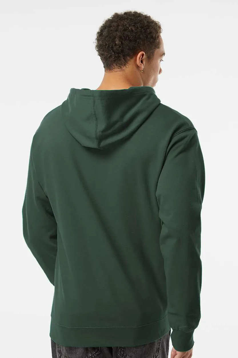Independent Trading Company Mens Hooded Sweatshirt Hoodie w/ Pouch Pocket - Alpine Green