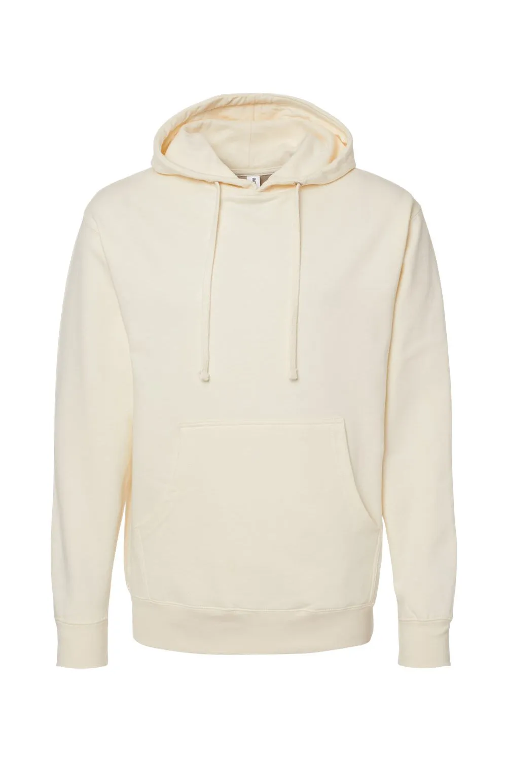 Independent Trading Company Mens Hooded Sweatshirt Hoodie w/ Pouch Pocket - Bone