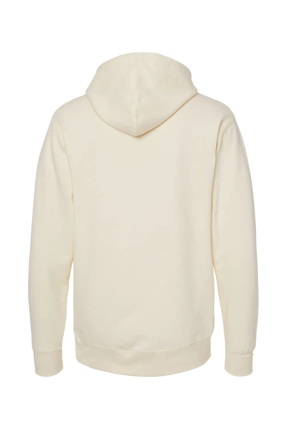 Independent Trading Company Mens Hooded Sweatshirt Hoodie w/ Pouch Pocket - Bone