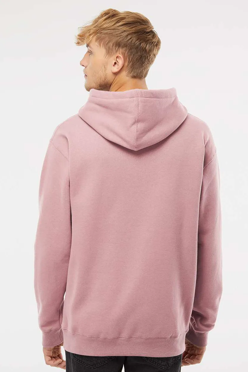 Independent Trading Company Mens Hooded Sweatshirt Hoodie w/ Pouch Pocket - Dusty Pink