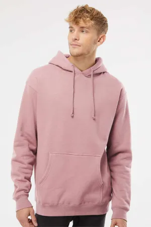 Independent Trading Company Mens Hooded Sweatshirt Hoodie w/ Pouch Pocket - Dusty Pink