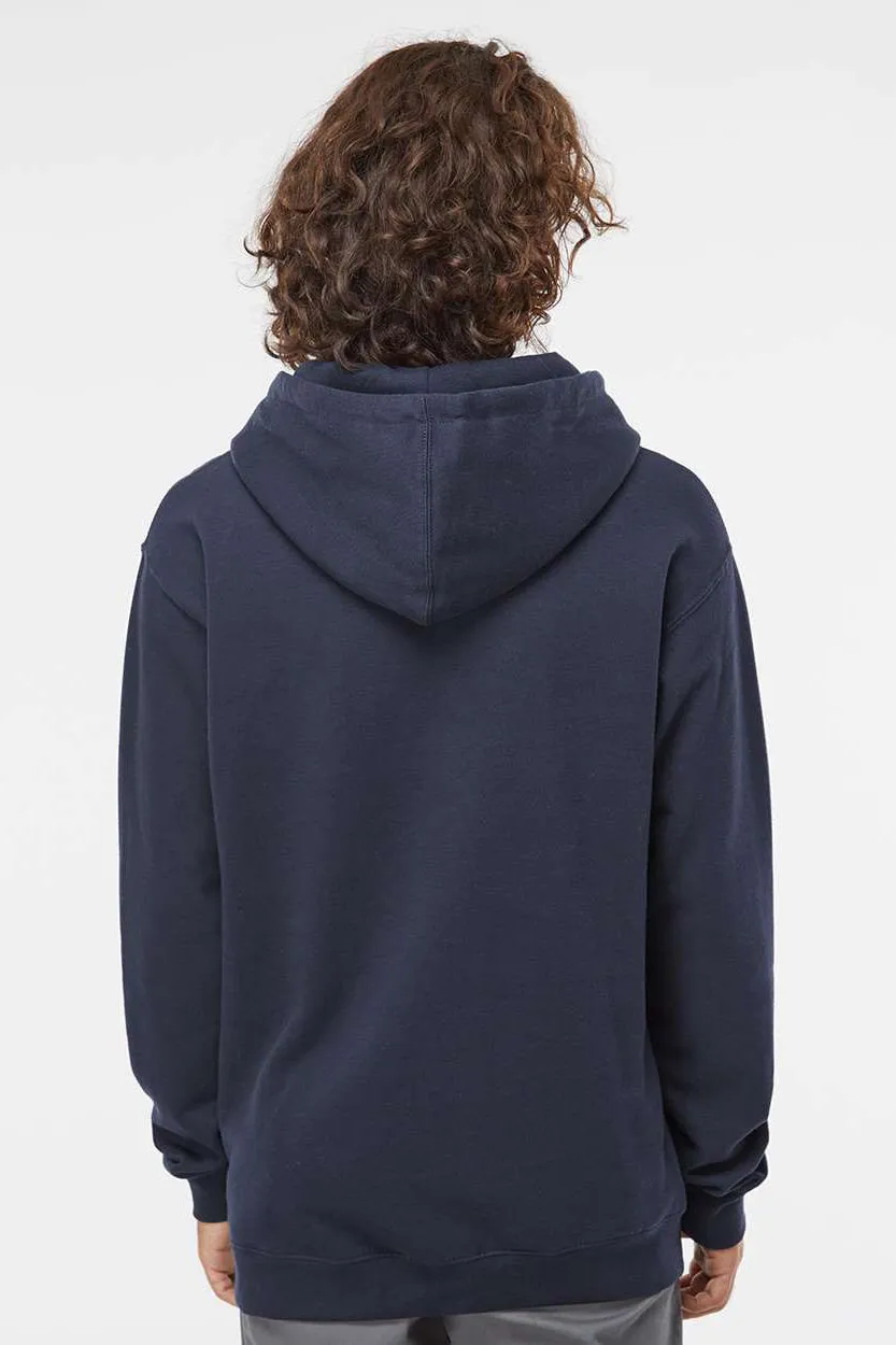 Independent Trading Company Mens Hooded Sweatshirt Hoodie w/ Pouch Pocket - Slate Blue