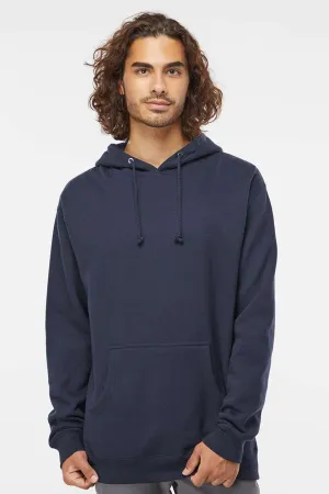 Independent Trading Company Mens Hooded Sweatshirt Hoodie w/ Pouch Pocket - Slate Blue