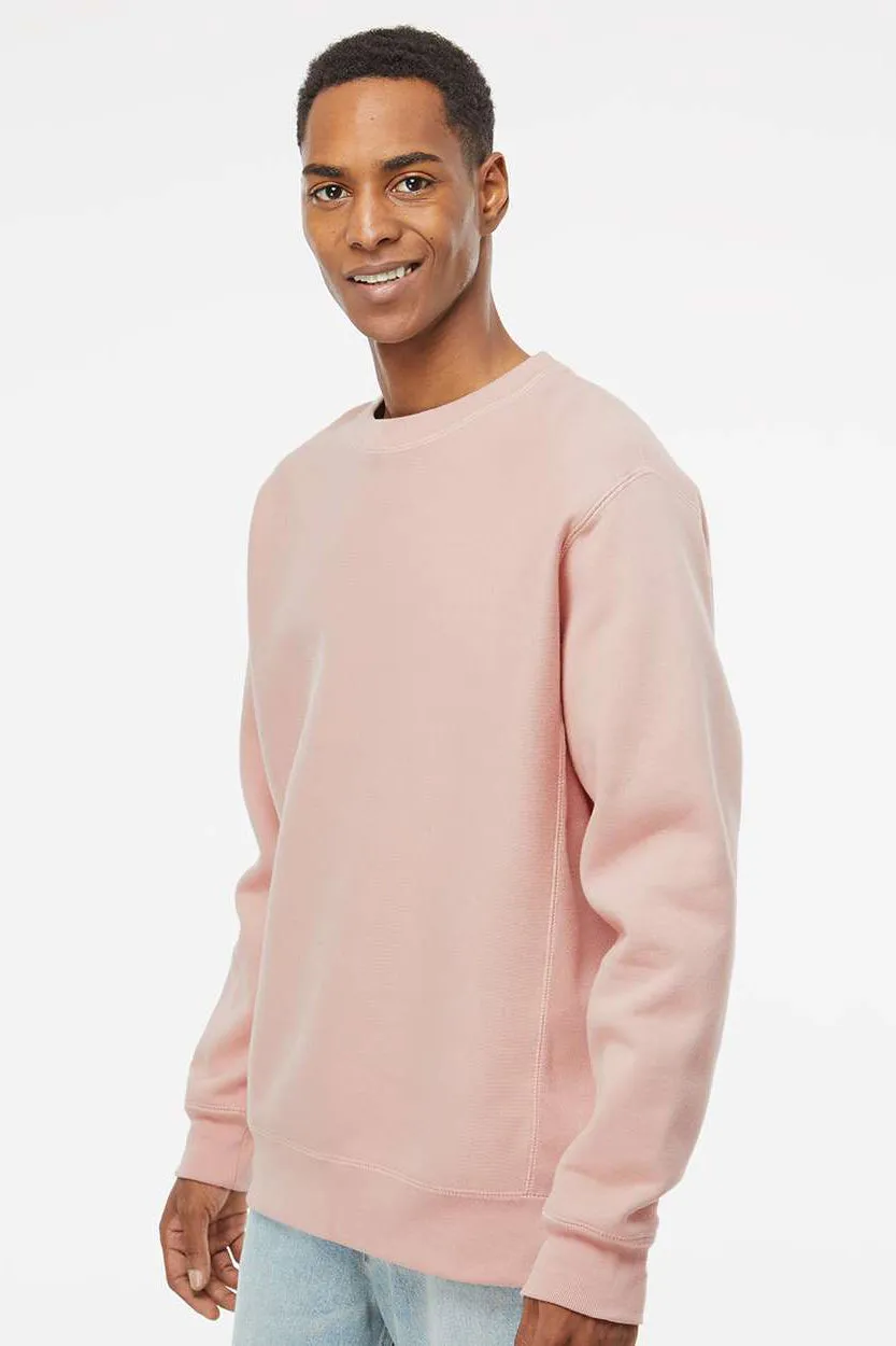 Independent Trading Company Mens Legend Crewneck Sweatshirt - Dusty Pink