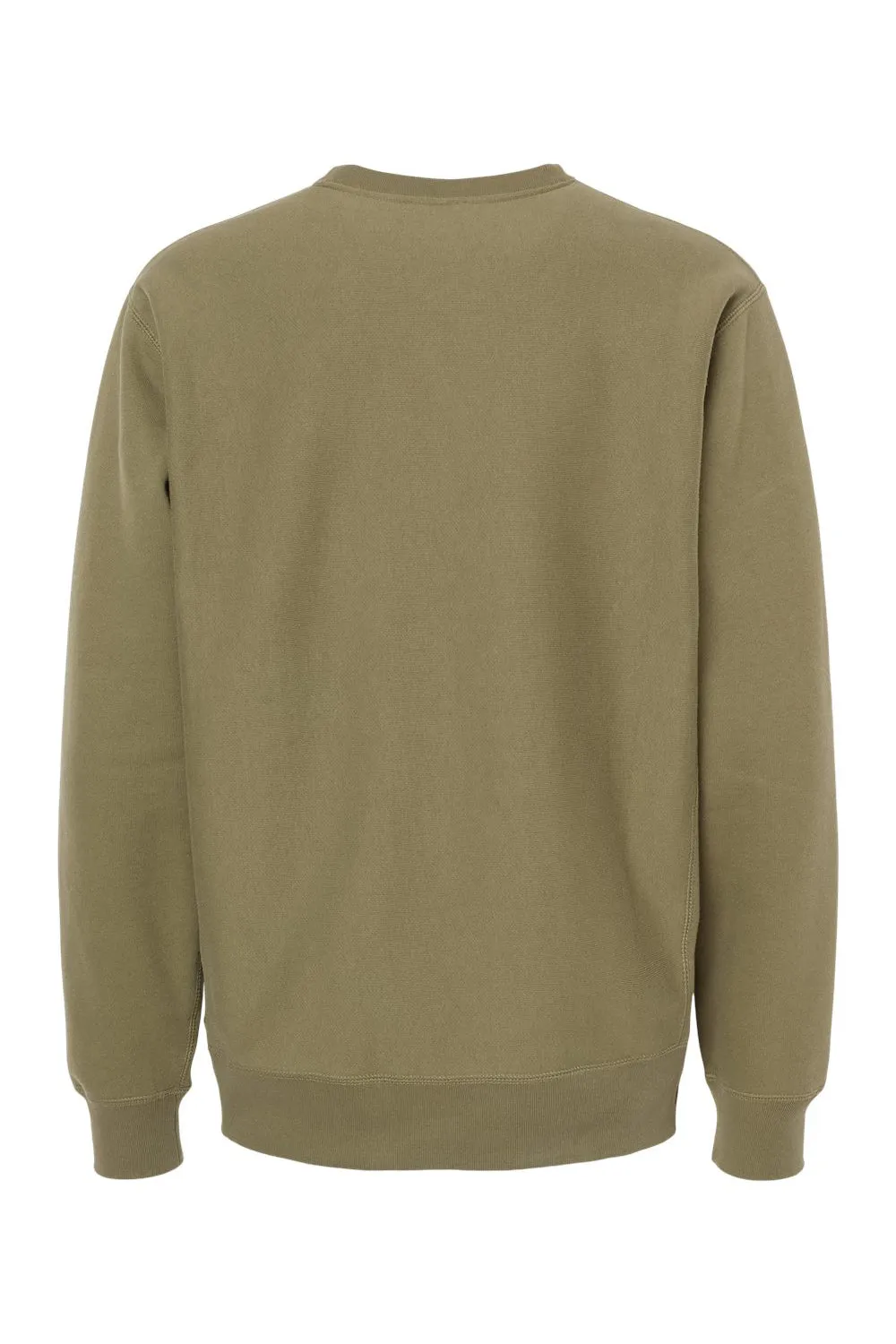Independent Trading Company Mens Legend Crewneck Sweatshirt - Olive Green
