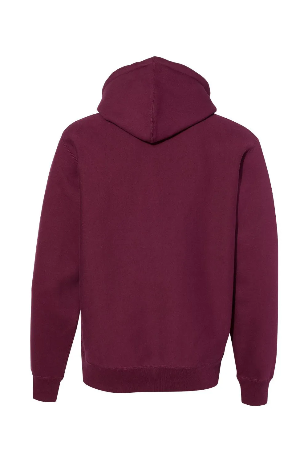 Independent Trading Company Mens Legend Hooded Sweatshirt Hoodie w/ Pouch Pocket - Maroon