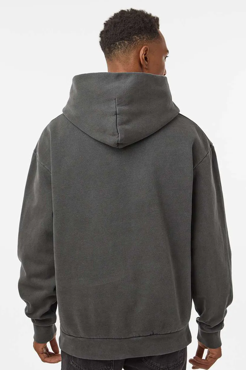Independent Trading Company Mens Mainstreet Hooded Sweatshirt Hoodie w/ Pouch Pocket - Pigment Black