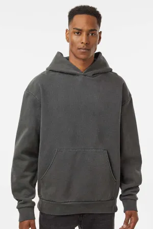 Independent Trading Company Mens Mainstreet Hooded Sweatshirt Hoodie w/ Pouch Pocket - Pigment Black