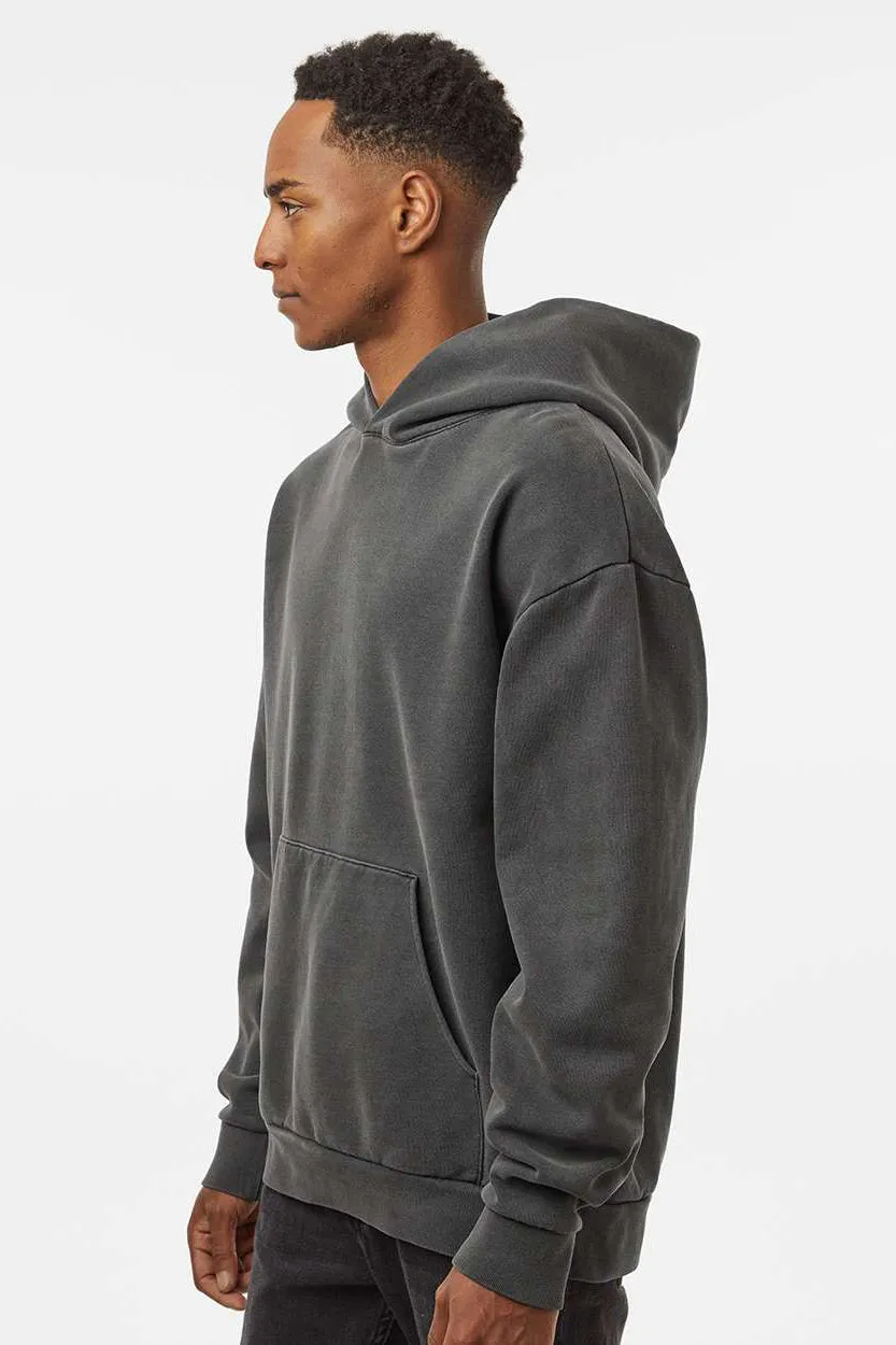 Independent Trading Company Mens Mainstreet Hooded Sweatshirt Hoodie w/ Pouch Pocket - Pigment Black