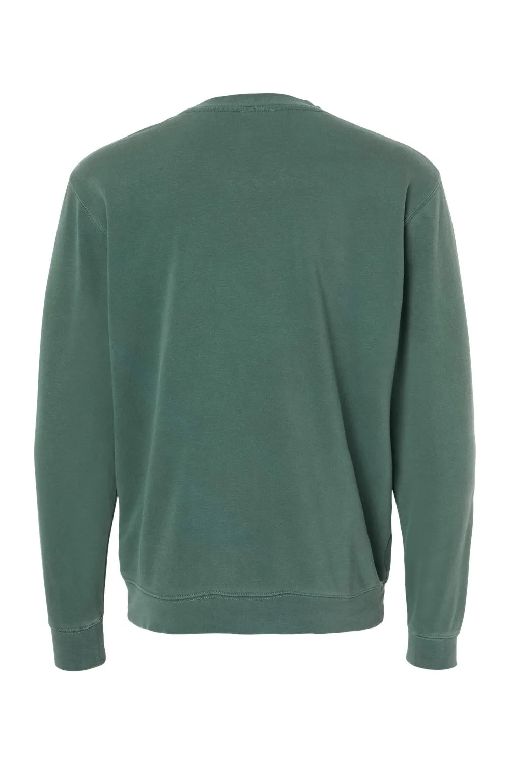 Independent Trading Company Mens Pigment Dyed Crewneck Sweatshirt - Alpine Green