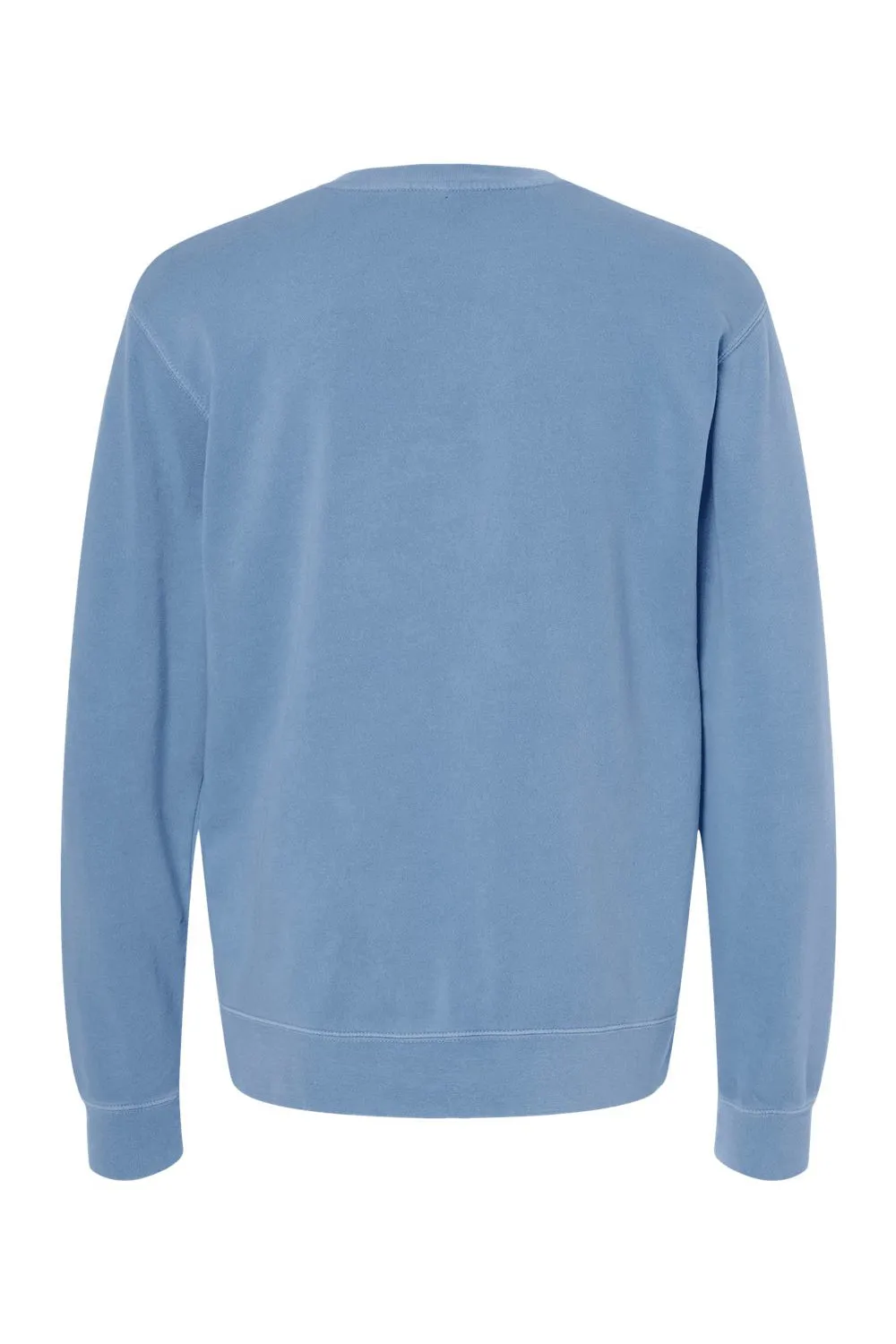 Independent Trading Company Mens Pigment Dyed Crewneck Sweatshirt - Light Blue