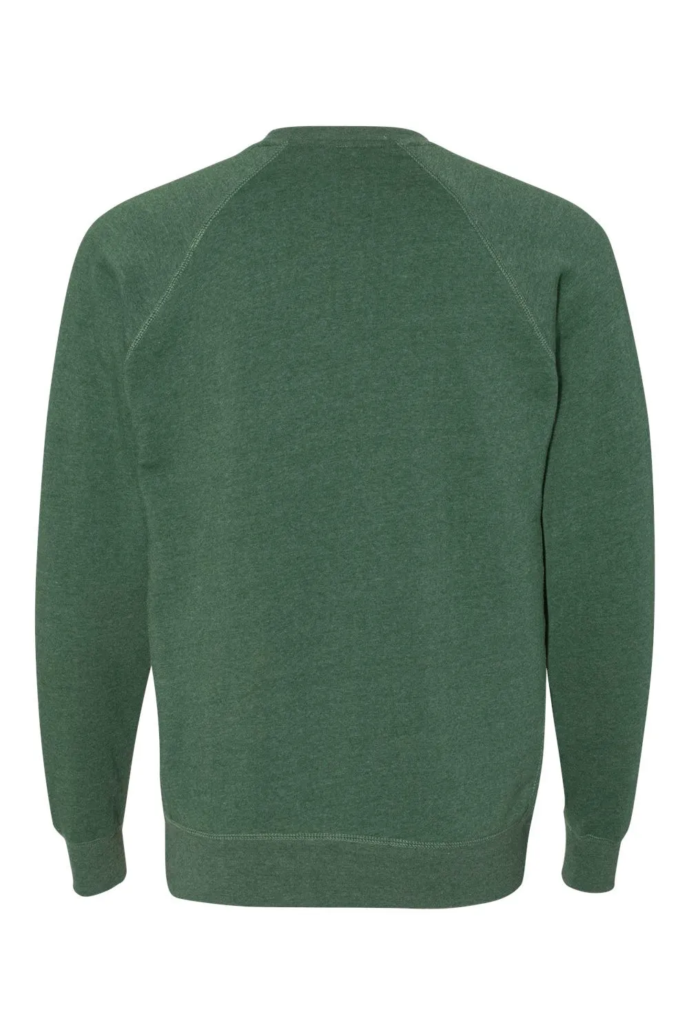 Independent Trading Company Mens Special Blend Crewneck Raglan Sweatshirt - Moss Green