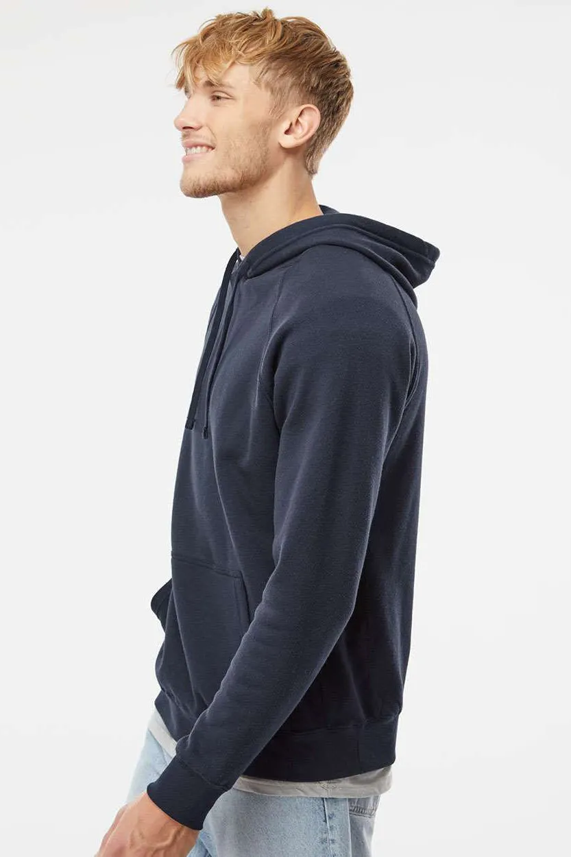 Independent Trading Company Mens Special Blend Raglan Hooded Sweatshirt Hoodie w/ Pouch Pocket - Classic Navy Blue