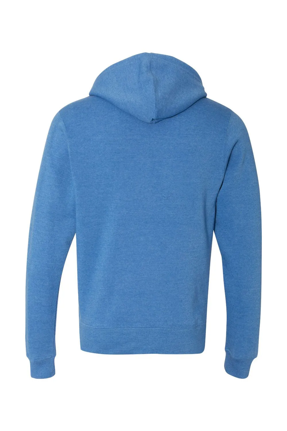 J America Mens Fleece Full Zip Hooded Sweatshirt Hoodie w/ Pockets - Royal Blue