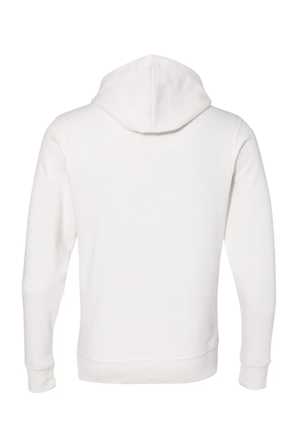 J America Mens Fleece Hooded Sweatshirt Hoodie w/ Pouch Pocket - Antique White