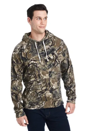 J America Mens Fleece Hooded Sweatshirt Hoodie w/ Pouch Pocket - Outdoor Camo
