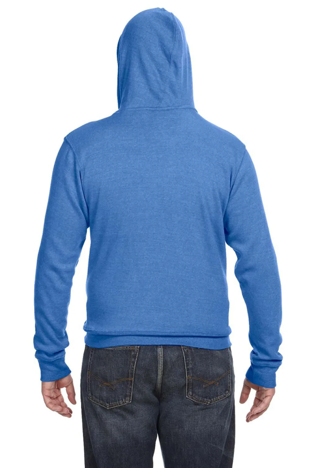 J America Mens Fleece Hooded Sweatshirt Hoodie w/ Pouch Pocket - Royal Blue