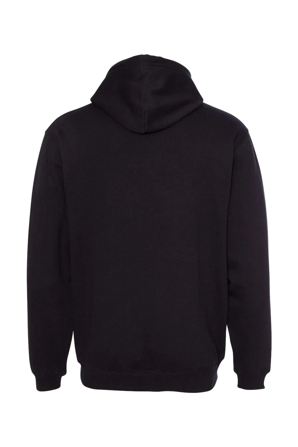 J America Mens Tailgate Fleece Hooded Sweatshirt Hoodie w/ Pouch Pocket - Black