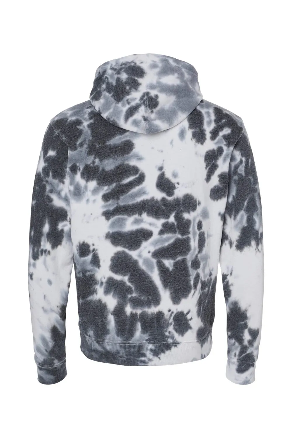 J America Mens Tie-Dye Hooded Sweatshirt Hoodie w/ Pouch Pocket - Black