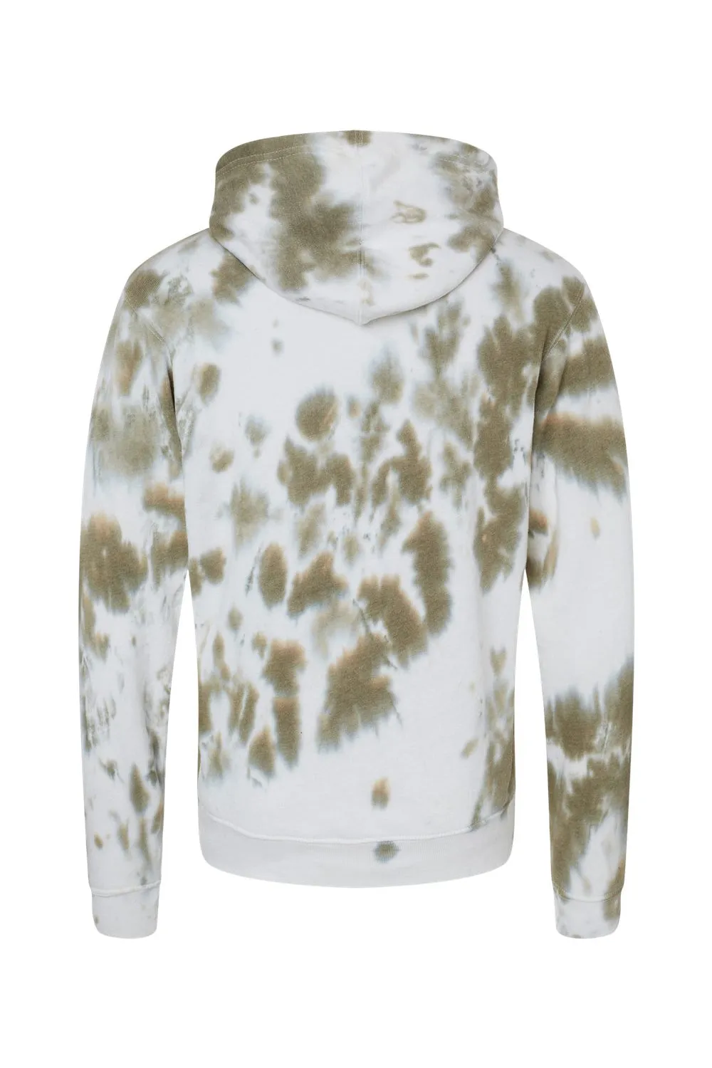 J America Mens Tie-Dye Hooded Sweatshirt Hoodie w/ Pouch Pocket - Olive