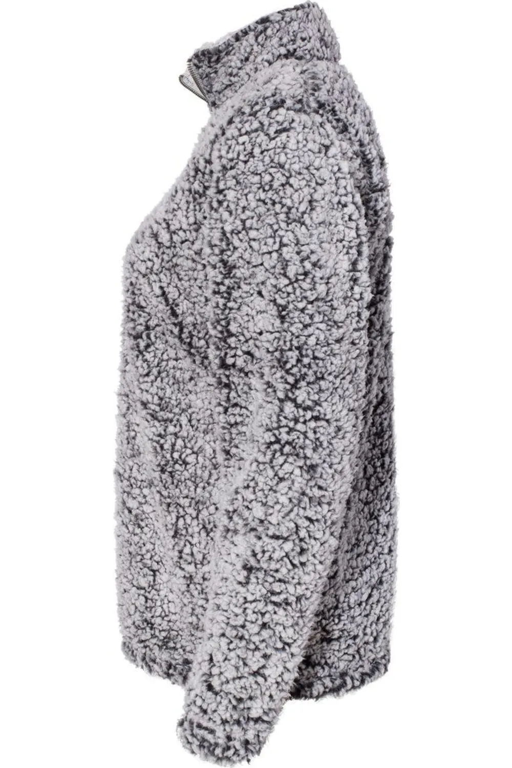 J. America Womens Epic Sherpa Quarter-Zip Pullover