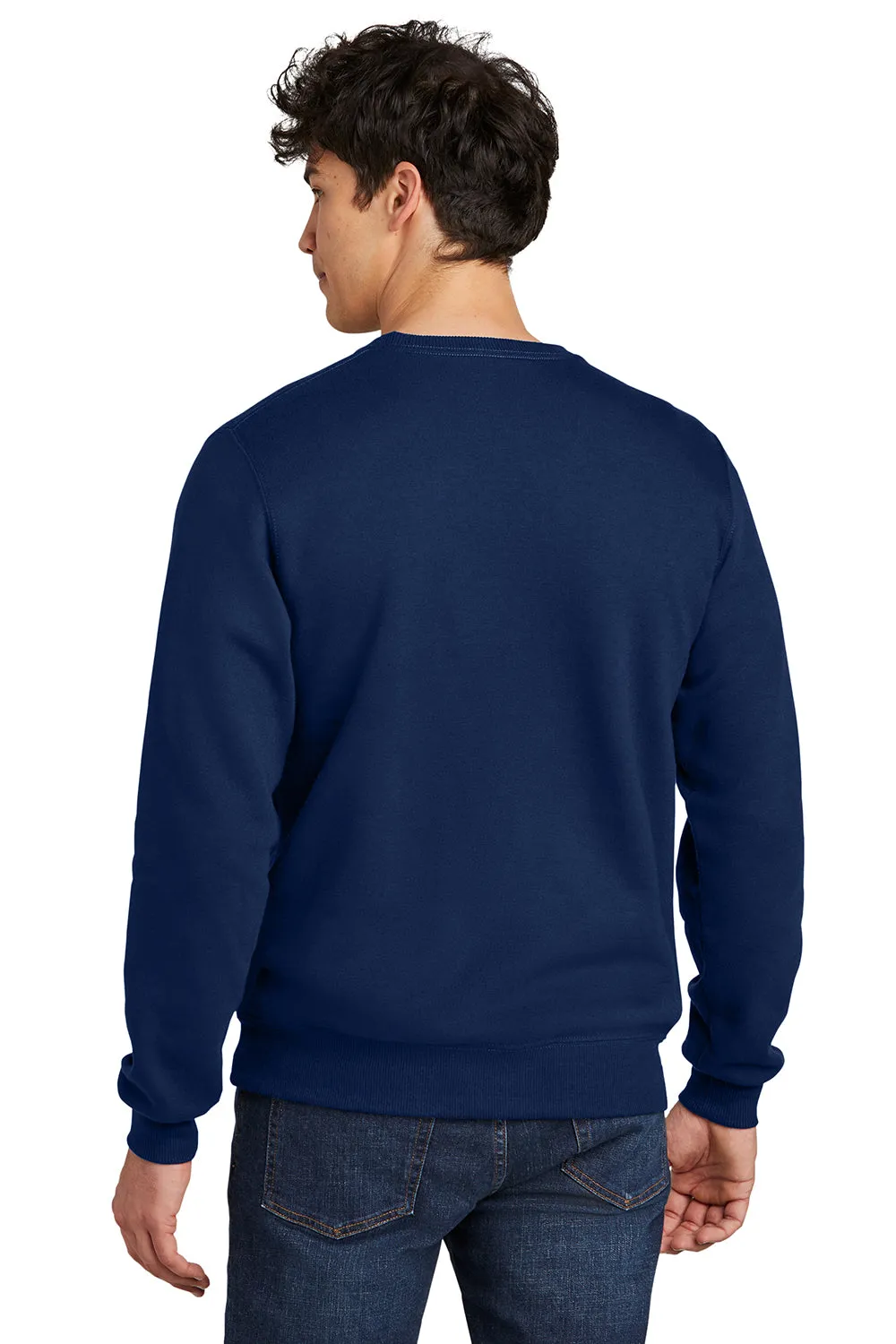 Jerzees Mens Eco Premium Moisture Wicking Crewneck Sweatshirt - Navy Blue