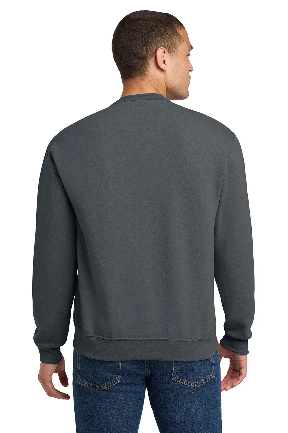 Jerzees Mens NuBlend Fleece Crewneck Sweatshirt - Charcoal Grey