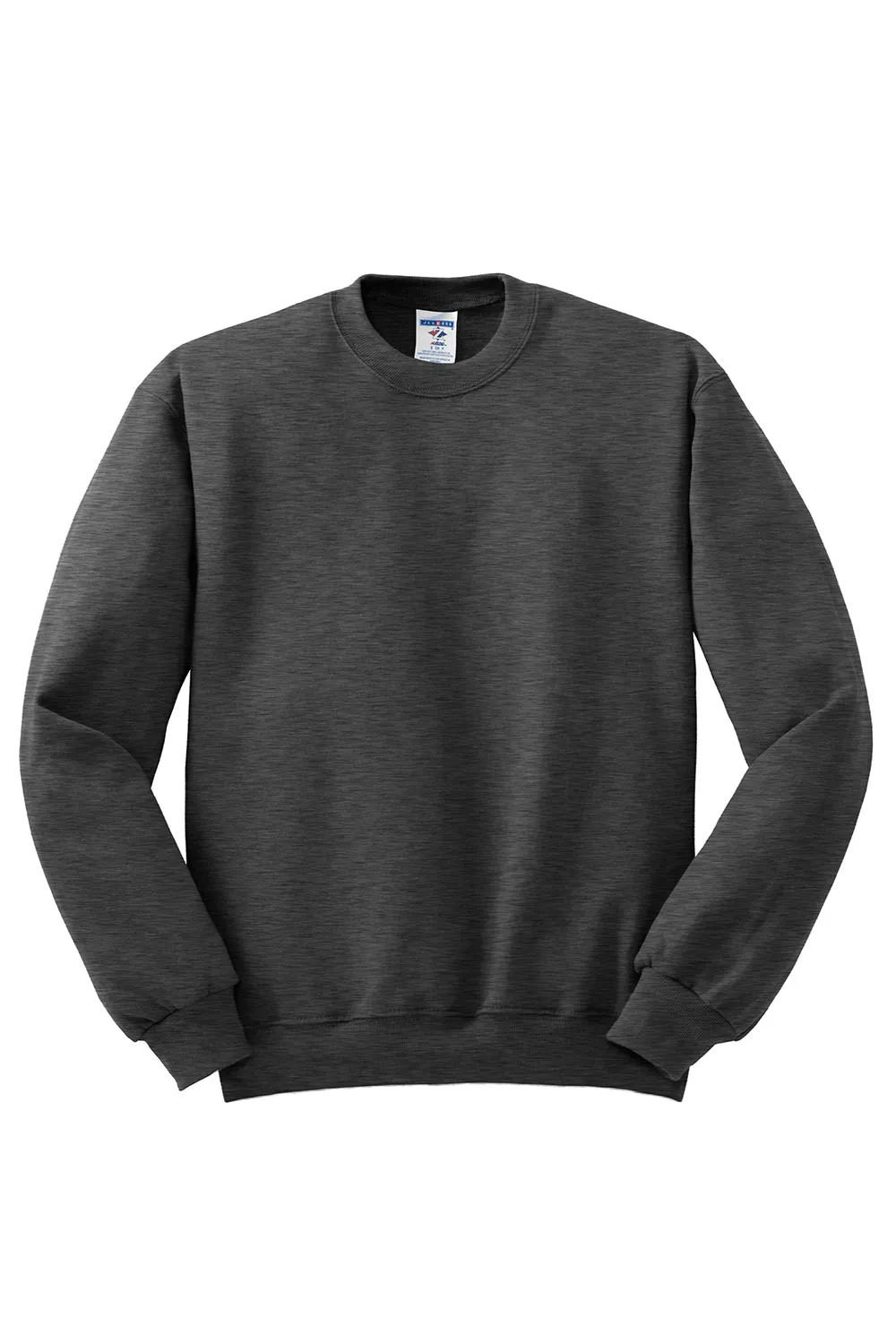 Jerzees Mens NuBlend Fleece Crewneck Sweatshirt - Heather Black