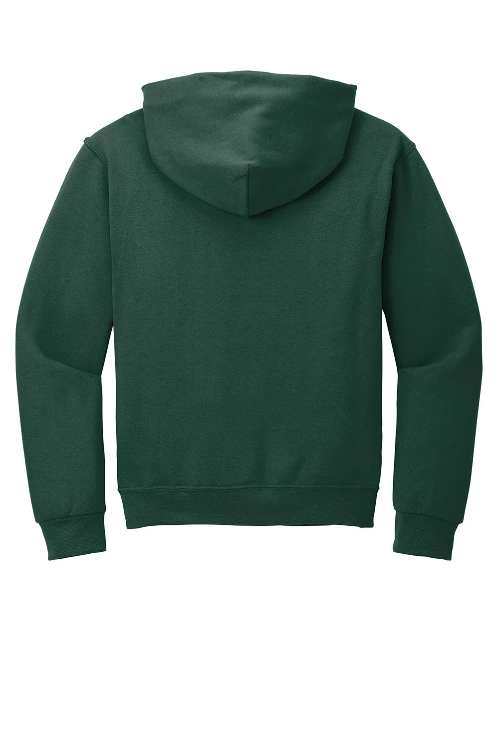 Jerzees Mens NuBlend Pill Resistant Fleece Hooded Sweatshirt Hoodie w/ Pouch Pocket - Forest Green