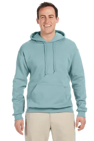 Jerzees Mens NuBlend Pill Resistant Fleece Hooded Sweatshirt Hoodie w/ Pouch Pocket - Sage Green