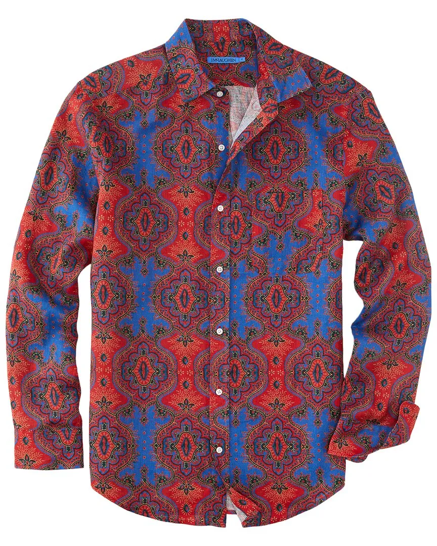 J.McLaughlin Barros Beach Gramercy Linen Woven Shirt