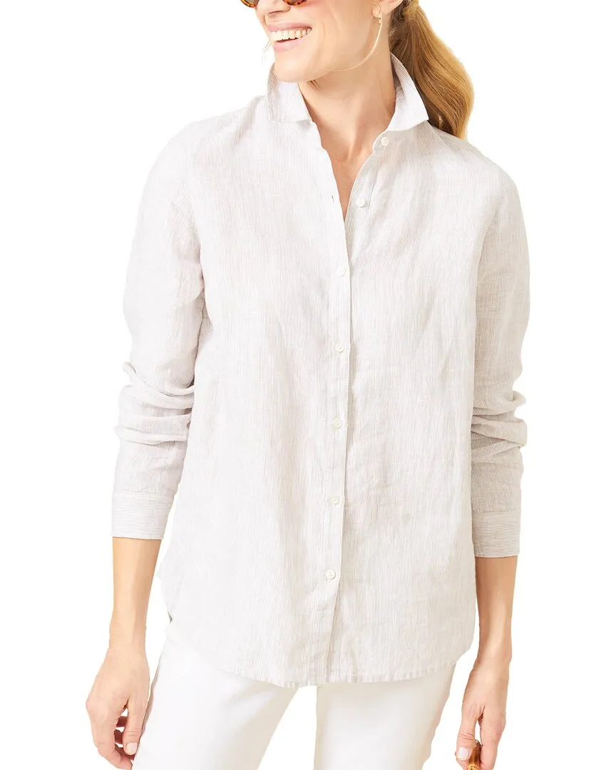 J.McLaughlin Britt Linen Blouse