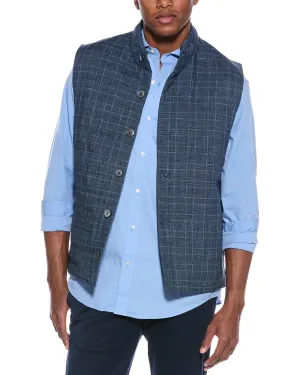 J.McLaughlin Glen Plaid Orson Linen Vest